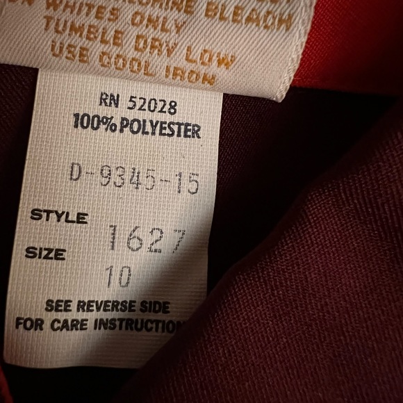 Taco Bell Uniform RARE Vintage 80s 90s Crest Employee Uniform Size 10 Small - Picture 9 of 9